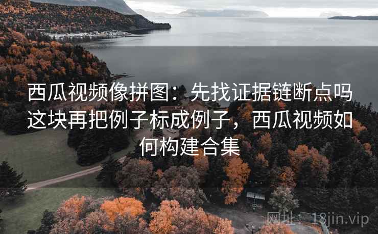 西瓜视频像拼图：先找证据链断点吗这块再把例子标成例子，西瓜视频如何构建合集