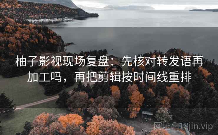 柚子影视现场复盘：先核对转发语再加工吗，再把剪辑按时间线重排